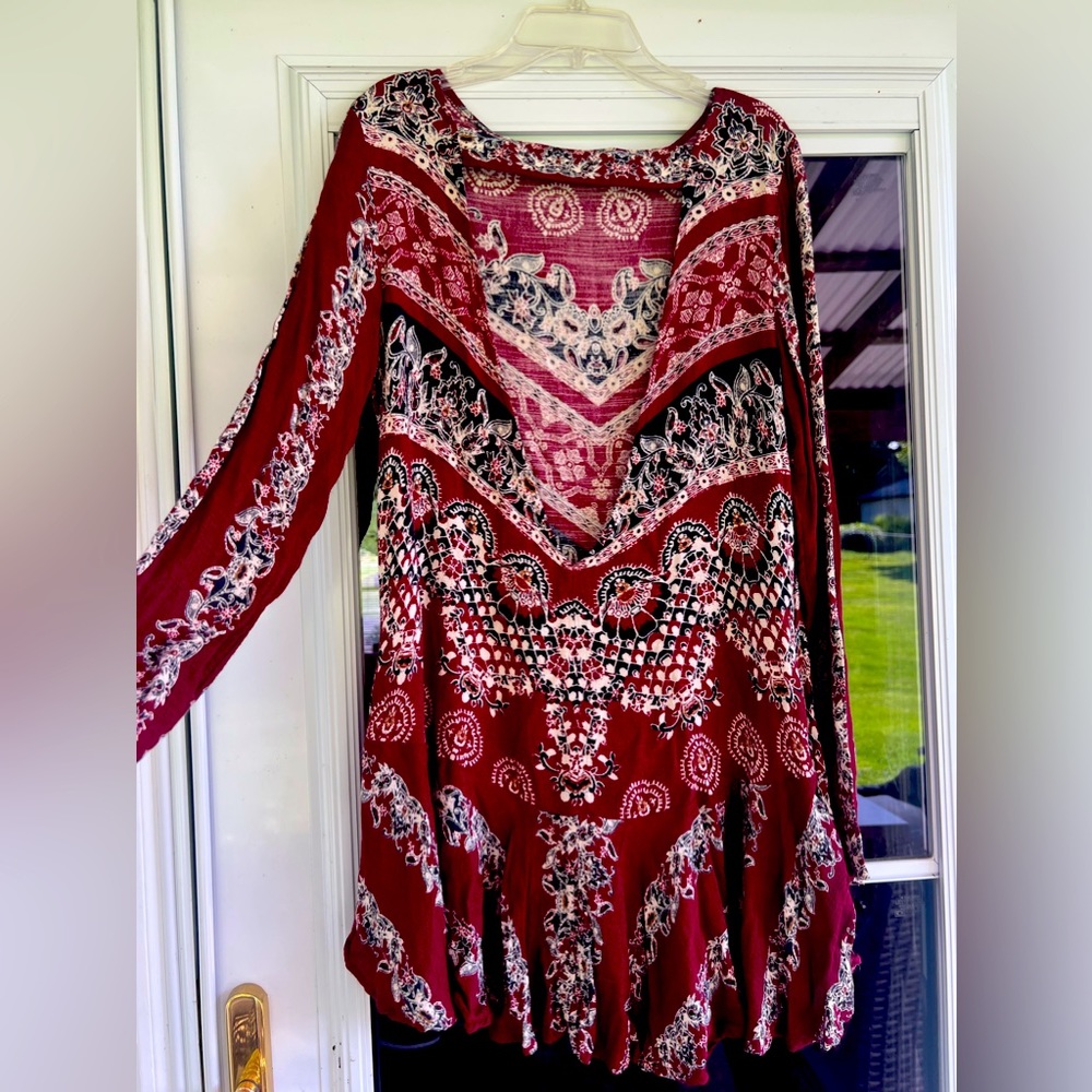 Free people tunic with packets